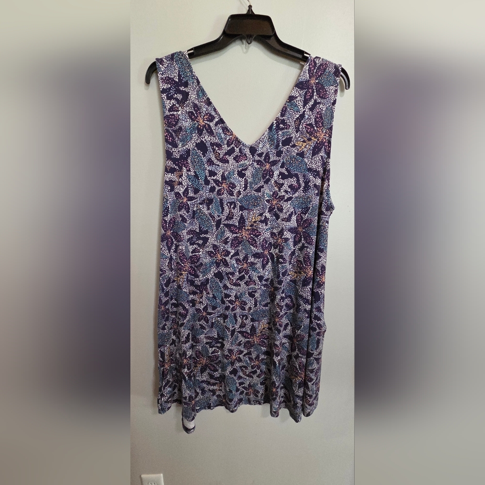 Maurices Navy Floral Print Top